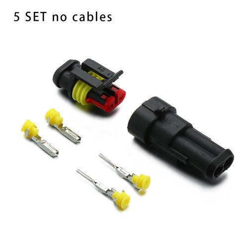Waterproof 12V 2Pin Electrical Wire Male and Female Plug Automotive Connectors - Picture 13 of 16