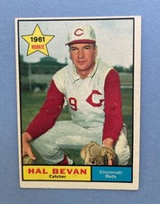 1961 Topps Baseball Hal Bevan #456 Rookie RC Cincinnati Reds Vintage Card