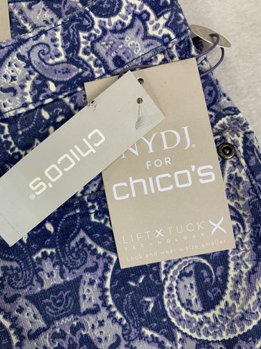 Nuovi jeans NYDJ Chico's donna 14 LiftXtuck skinny alla caviglia elasticizzati prezzo al dettaglio consigliato $129 - Foto 10 di 12