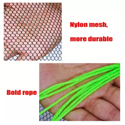 1/2PCS Foldable Drop Fishing Landing Net Trap Cage Prawn Bait Shrimp Pond Mesh - Picture 9 of 13