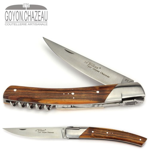 Goyon-Chazeau Le Thiers Taschen-Messer PIROU - 12 cm - Pistazie - Korkenzieher - Imagen 1 de 6