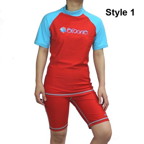 Boys Girls Unisex Top Bottom Junior Children Swimwear Kids Two Piece Swimsuits - Picture 2 of 8