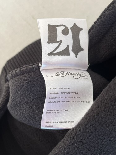 Ed Hardy Snow Death Before Dishonor Hat Beanie with Face Mask - Picture 7 of 9