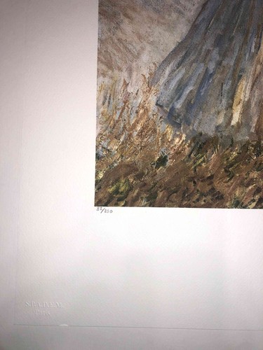 Claude Monet lithographie off set cm 50x70 signature sur dalle avec certificat - Picture 6 of 7