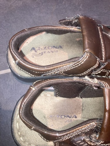 boys Arizona jean Company leather sandals size 7m (6) - Picture 2 of 3