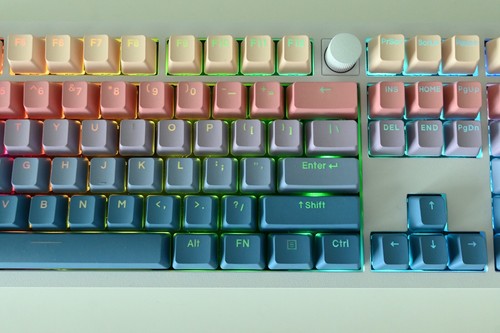 Backlit Pastel Rainbow Gradient Side Print Keycap Set | Mechanical Keyboard - Picture 8 of 19