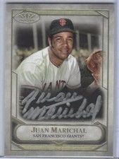 JUAN MARICHAL 2021 TOPPS TIER ONE TALENT SILVER INK BLACK AUTO #D 04/10
