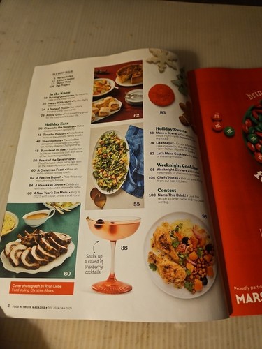 2024 December/2025 January, Food Network Magazine, "It's Cookie Time" - Picture 4 of 5