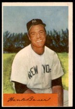 Hank Bauer Card 1954 Bowman #129 