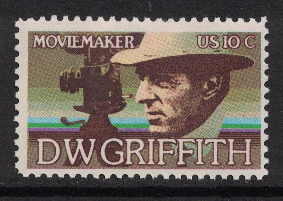 Scott 1555- D.W.Griffith , Moviemaker, Kamera- MNH 10c 1975- Ungebraucht Mint - Bild 1 von 1