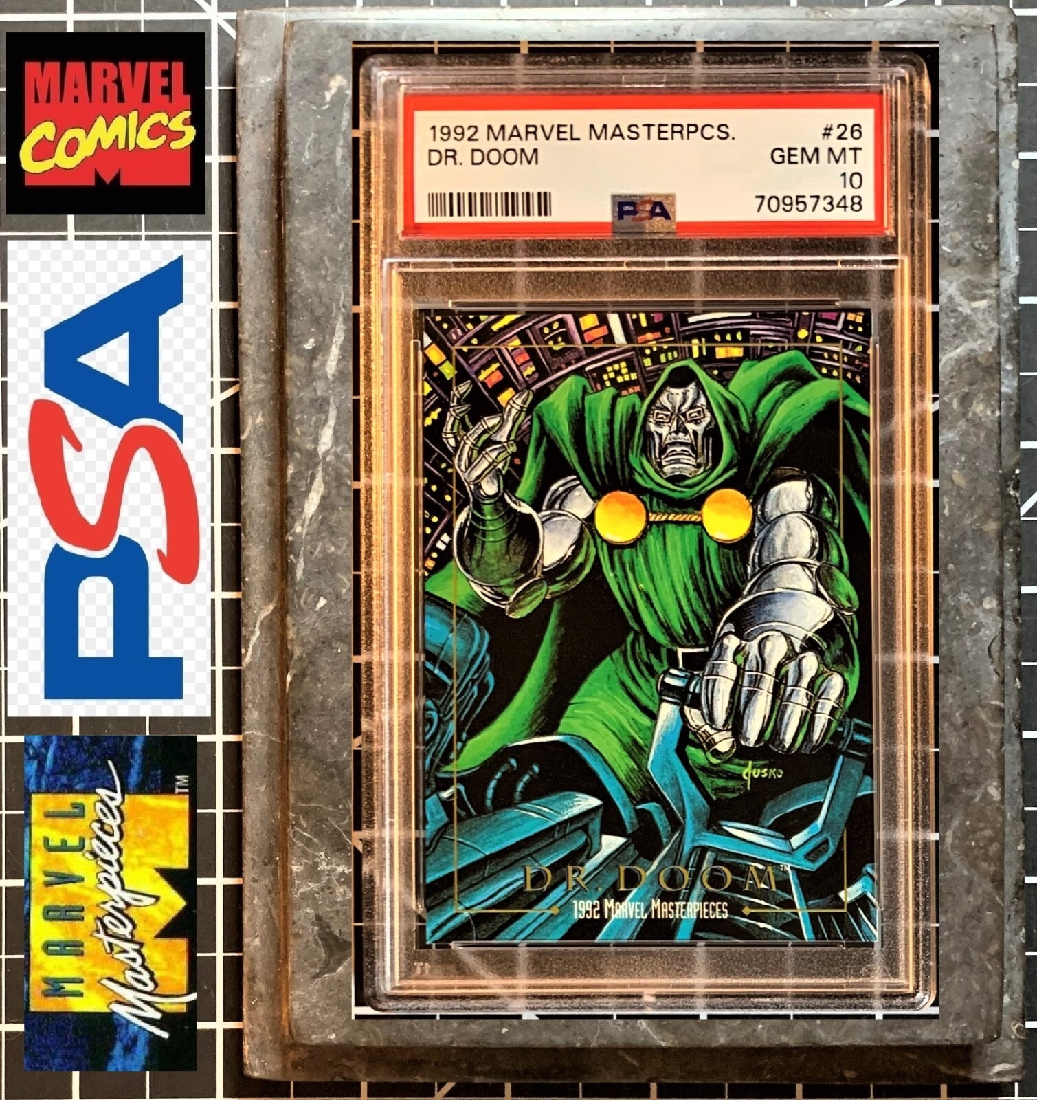 1992 Marvel Masterpieces 26 Dr. Doom PSA 10 GEM MINT POP 37 eBay