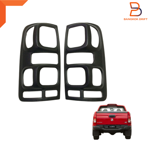 A MATTE BLACK HEAD TAIL LIGHT LAMP COVER TRIM HOLDEN COLORADO MY17 RG 2016-2023 - Picture 6 of 9