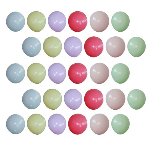 100 Stück Luftballon Deko Geburtstag Luftballons Emulsion Macaron Kind