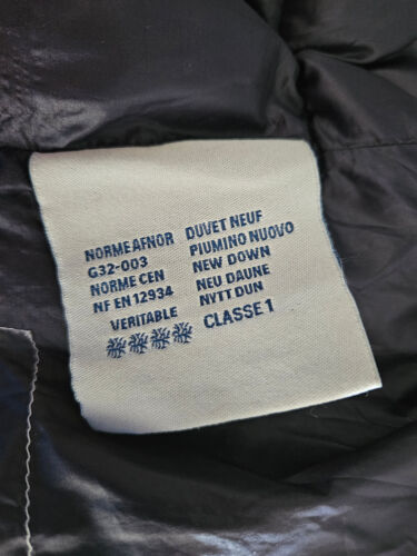 Vtg Y2K Moncler Navy Blue Down Fill Puffer Hooded Jacket Zipper & Button Size 0 - Picture 8 of 23