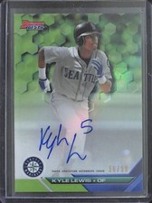 2016 Bowman's Best Green Refractor Autograph #B16-KL Kyle Lewis No 16 of 99