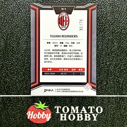 JUEGO EQUIPO INEFABLE DAKA 2023-24 TIJJANI REINJNDERS/79 COLOR RUBÍ PARTIDO AC MILAN - Imagen 2 de 2