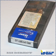 GIFI 4.00E 0.40 IC635 ISCAR *** 10 INSERTS *** FACTORY PACK ***