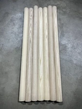 2"x36" QUALITY #1 Northern WHITE ASH Pool Cue Dowel Vac Kiln Dried Turning Wood