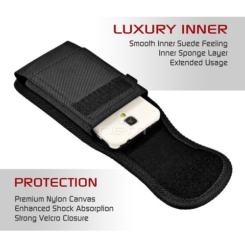 Vertical Heavy Duty Rugged Cover Belt Clip Side Case Pouch For Nokia Lumia 1520 - Picture 5 of 6