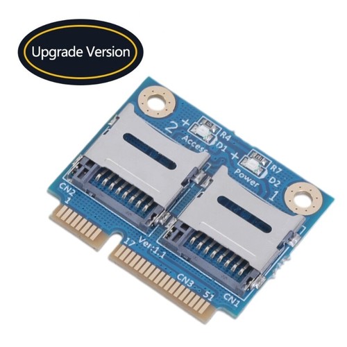 mPCIE to 2 MicroSDs Card Adapter Expansion Storage Converters - Afbeelding 6 van 8