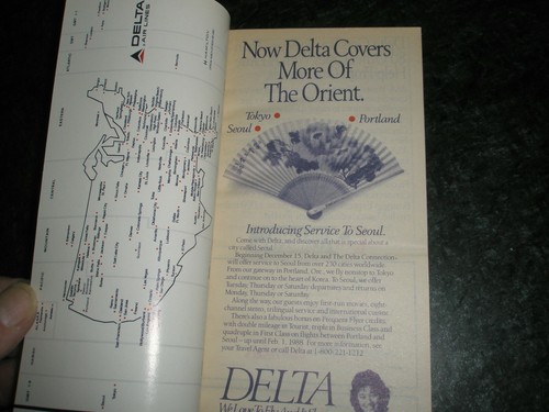 DELTA AIR LINES 1987 System Timetable - Picture 6 of 10