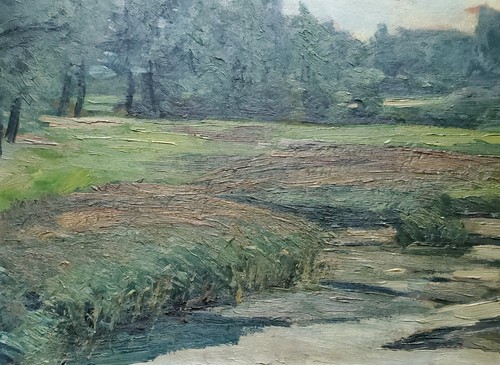 Gemälde Öl Expressiv Landschaft Norddeutsch Wald Wiese Otto Heinsius Signiert - Picture 5 of 18