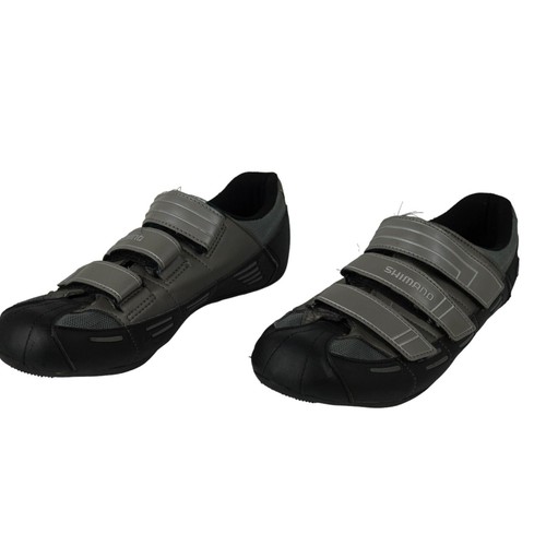 EUC Shimano Men's EU 43 US 9 Silver RT50 Hook and Loop Cycling Shoes Cleats - Picture 3 of 13