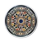 36" Black Marble Table Top Pietra Dura Home Garden Coffee Dining Inlay Decor