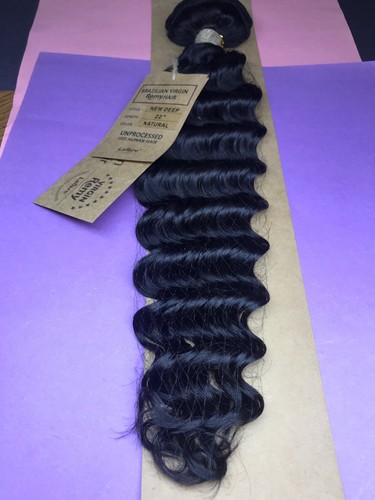 LAFLARE Brazilian VIRGIN REMY 100%_Human_HAIR_UNPROCESSED_NEW_DEEP_22"_#NATURAL - Picture 1 of 8