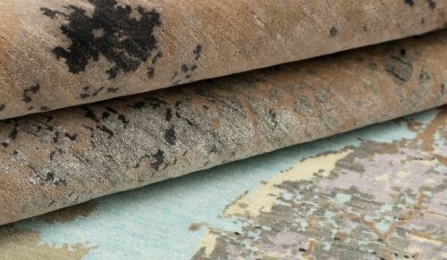 8x10ft Abstract Modern Rare Painting Theme HandKnotted Transitional Bedroom Rug - Picture 10 of 10