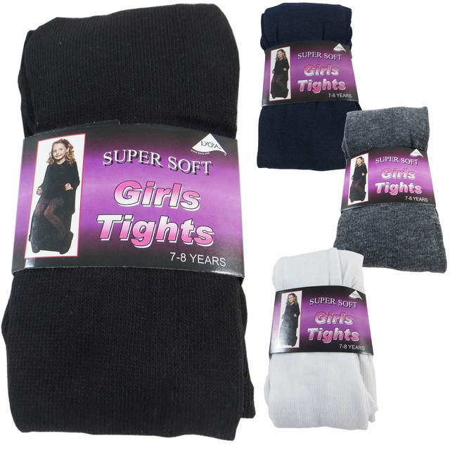 6 Pair Girls LONG COTTON RICH UNIFOAM KIDS BACK TO SCHOOL WARM THICK SOFT TIGHTS 6 Pair Girls LONG COTTON RICH UNIFOAM KIDS BACK TO SCHOOL WARM THICK SOFT TIGHTS