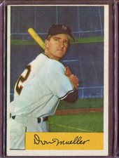 1954 Bowman 73 Don Mueller VG-EX #D154337
