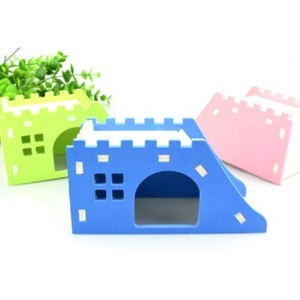 Hamster-House-Bed-Cage-Nest-Hedgehog-Guinea-Pig-Pet-Wood-Castle-Toy