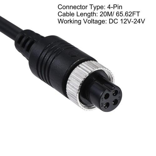 4-Pin Aviation Car Video Extension Cable for Rear View Camera Truck Trailer Bus - Picture 71 of 71
