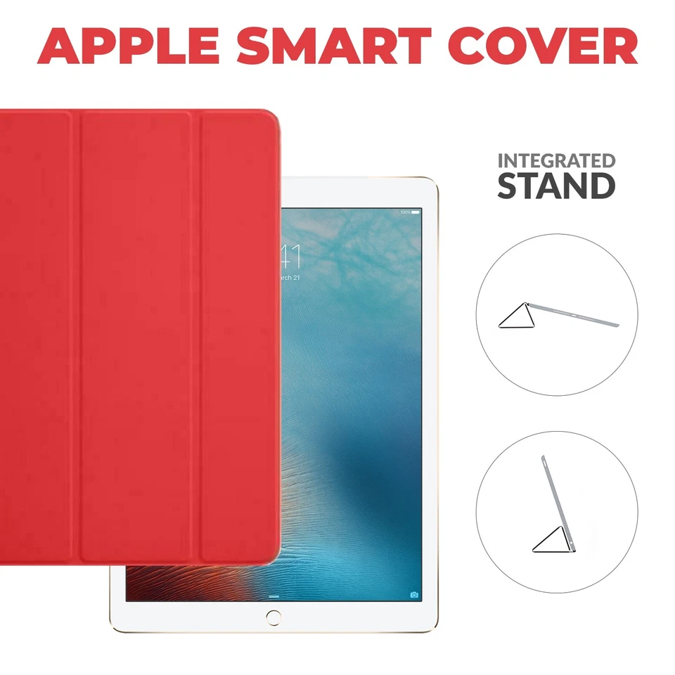 OEM Apple Smart Cover for iPad 9.7 5th/6th Gen, Air 1/2 in Blue & Red - Image 4 of 4