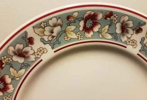 Johnson Brothers MALVERN Salad plate, 7 7/8", Blue, Floral, Excellent - Picture 4 of 6