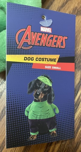 Hulk Pet Costume Size S Dog Hulk Marvel Superhero Green Purple Avengers - Picture 4 of 6