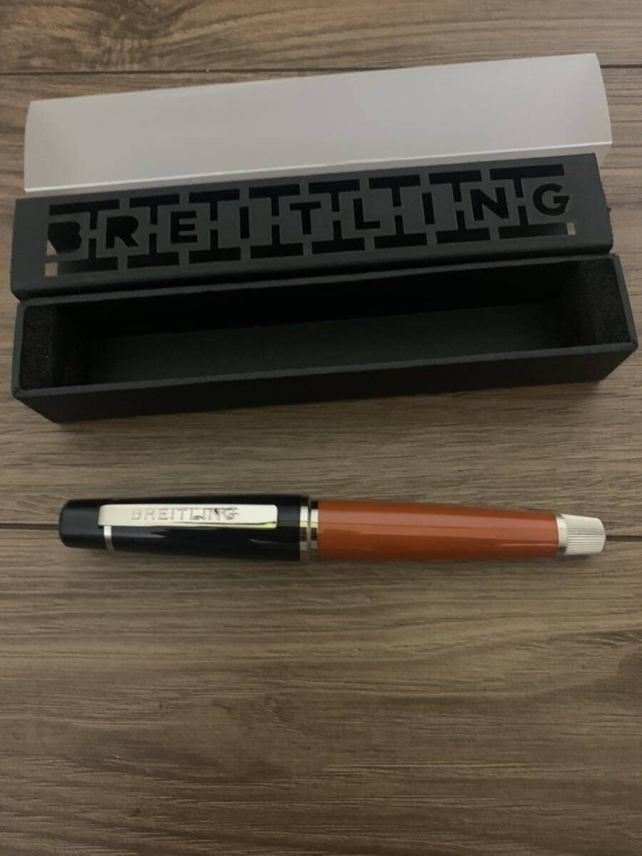 BREITLING Ballpoint Pen Logo Letters Paper Cutting Art Box Cap