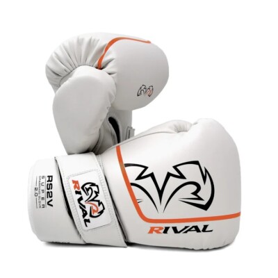 Rival Boxing RS2V Super 2.0 Sparring Handschuhe Weiß Beutel Polster Training