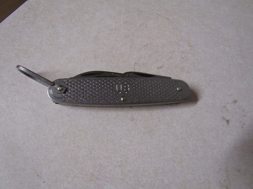 VINTAGE FOLDING POCKET KNIFE USA MADE US MILITARY WESTERN USA RARE #41 - Picture 4 of 4