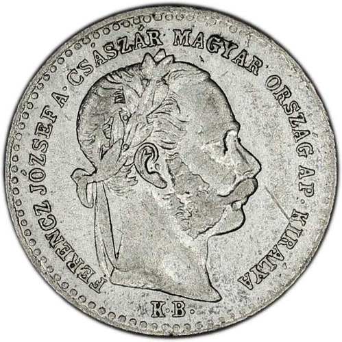 HUNGARY coin 10 Krajczar 1869 KB VF Very Fine - Picture 2 of 7