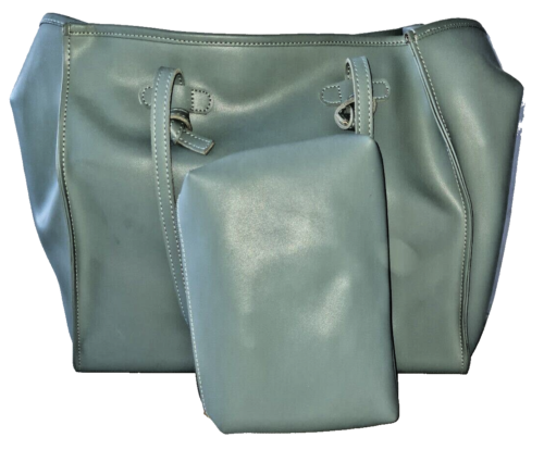 Ladies Handmade Shoulder Bag, Synthetic Leather, Color: Grey, Size: Large - Picture 11 of 14