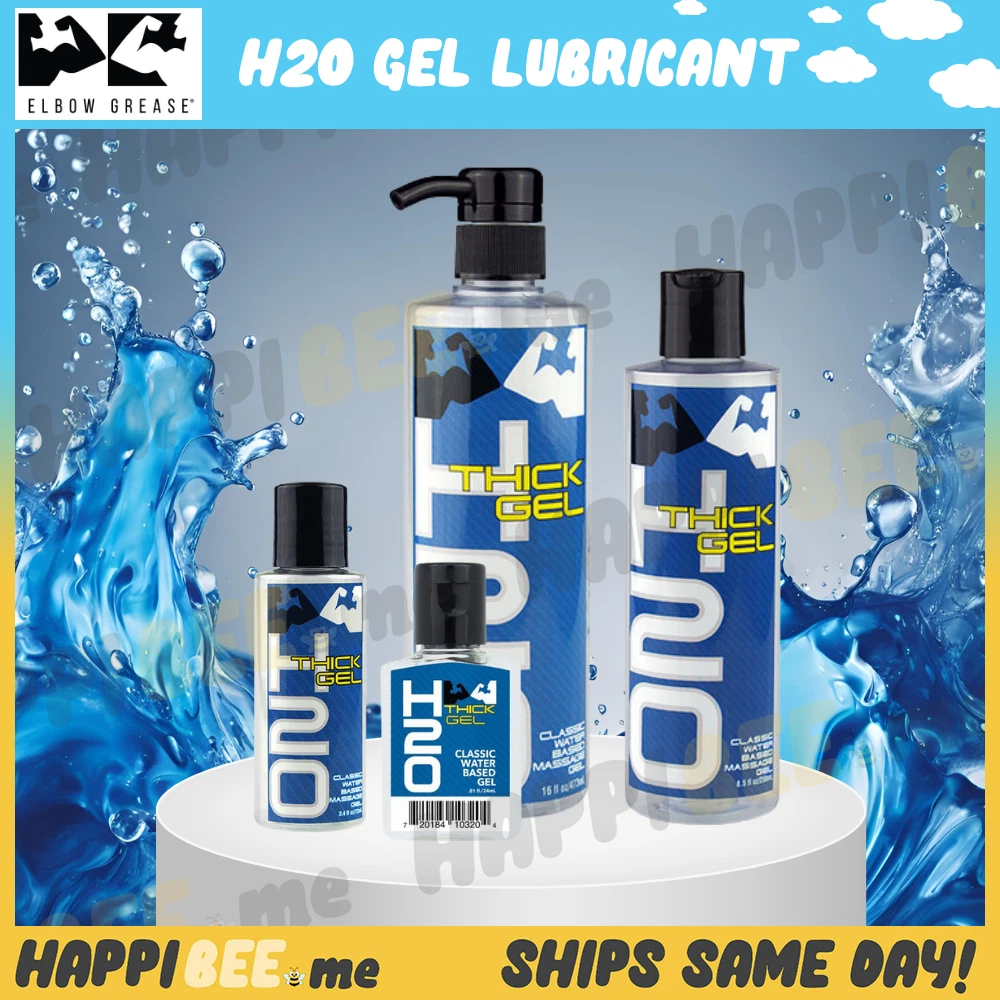 Elbow Grease H2O THICK Gel Lubricant🍯Fisting Natural Wet Premium Water Sex  Lube