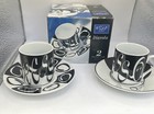 Set Of 2 Flirt By R&b Espresso Cups & Saucers Diavolo