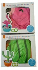 Ankyo Inflatable Green Cactus Flamingo Cooler/ Ring Toss Game Three Rings 2