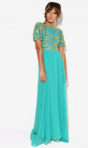 Virgos Lounge - Vestito Midi Arancione Con Top Trasparente - Foto 13