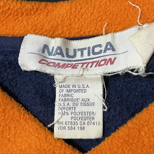 Nautica Competition Fleece Vintage Sailing 90s Yacht Sweatshirt Pullover J-Class - Picture 3 of 14