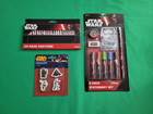 Star Wars Activity Arts & Crafts Lot of 3 Stationery Set 24 Crayons Erasers Gift