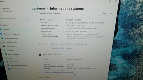 HP 800 G4 Mini PC i7-8700 / 16GB RAM / 256GB SSD / win11 pro/ office 2021 p+ - Photo 6/7
