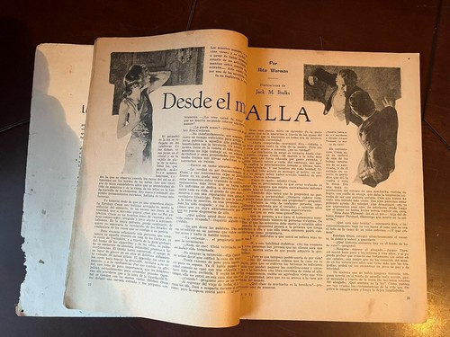 Antique Mexican Continental Magazine Cover Luana Alcañiz Spanish Actress 1930's - Picture 2 of 8
